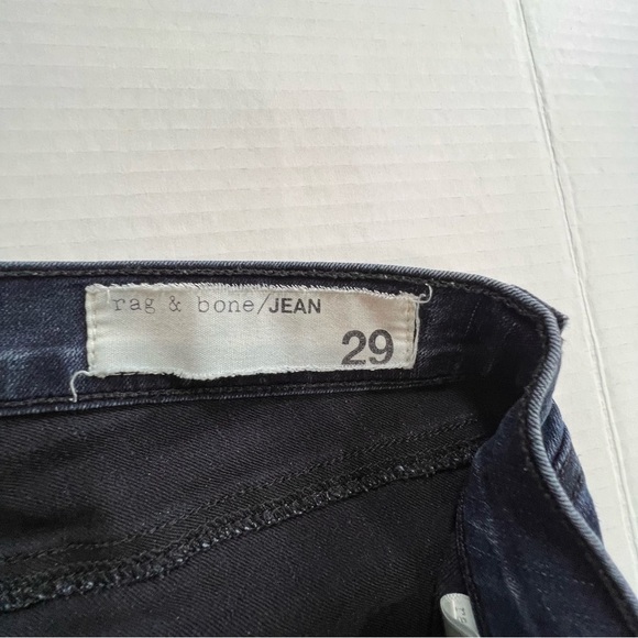 Rag & Bone Ankle Zip Mod Rise Skinny Dark Wash Jeans Size 29 excellent condition - Picture 5 of 9